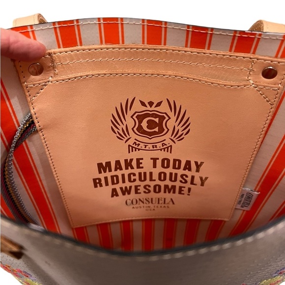 Consuela Songbird Bag Embroidered Flowers Tote - Picture 4 of 7